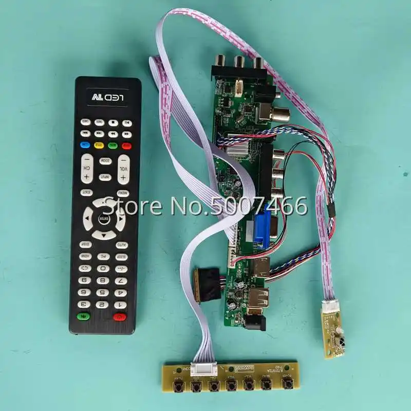 

Плата контроллера ЖК-дисплея DIY Kit подходит для B156HW01 V4 V5 1920 1080 цифровой 3663 DVB монитор LVDS 40 Pin VGA HDMI-совместимый USB AV 15,6"