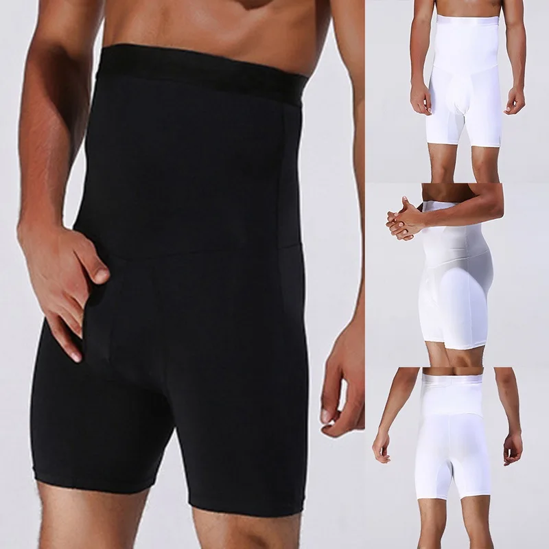 

Men Body Shaper Waist Trainer Slimming Shorts High Waist Shapewear Modeling Panties Boxer Briefs Stretch Underwear