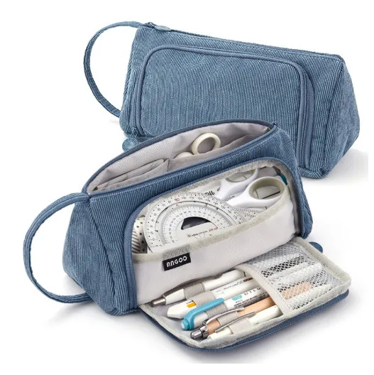 

1 шт. многофункциональная вместительная косметичка, Пеналы, школьные студенты, сумка для хранения, коробка, канцелярские принадлежности