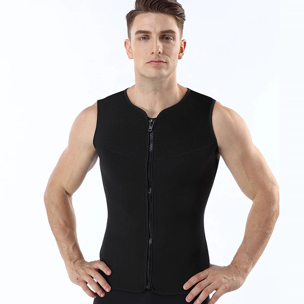 Мужской жилет для дайвинга 5 мм без рукавов Раздельный костюм топ с защитой от