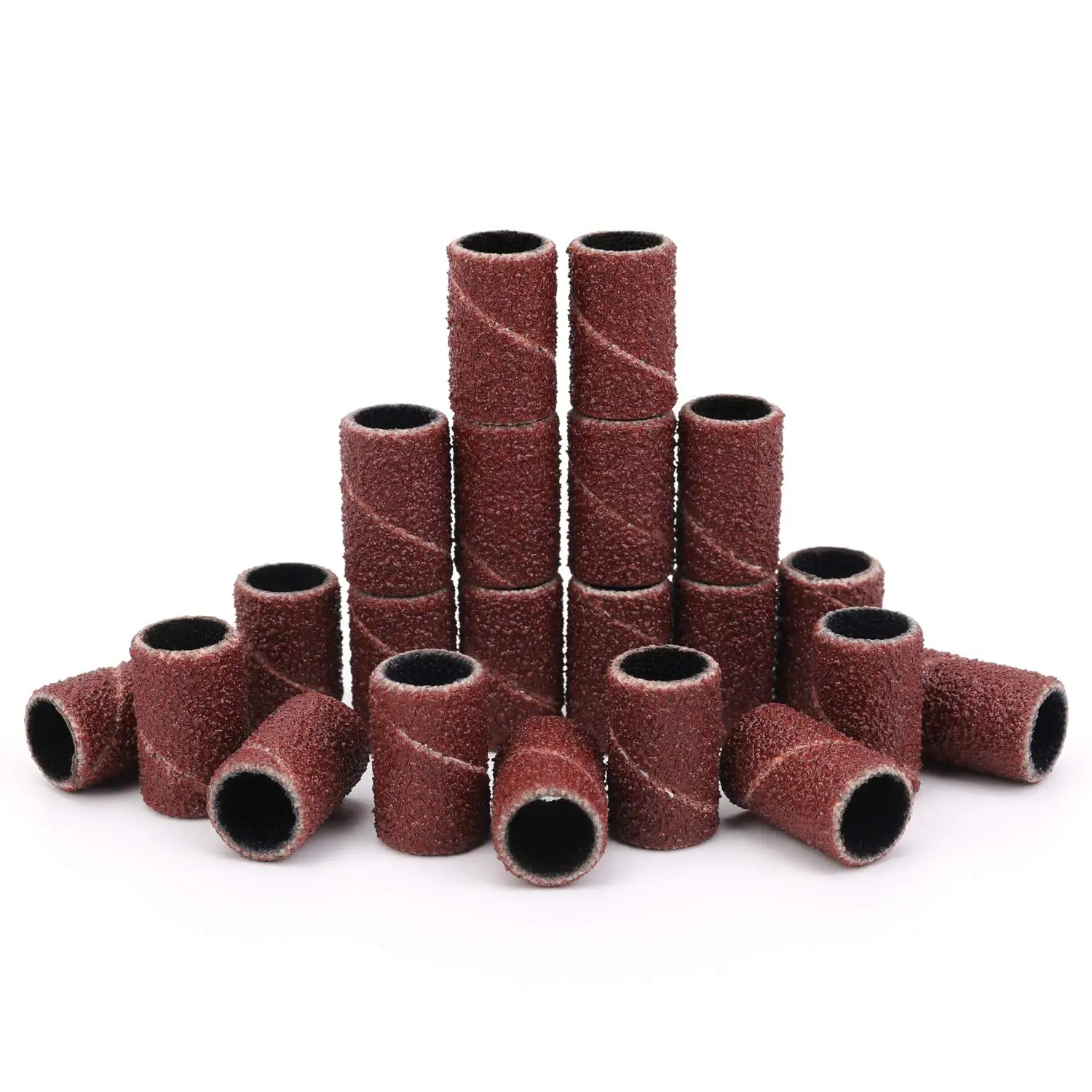 

100Pcs Nail Sanding Bands for Mandrel Bit Grinding Sand for E-file 120# Grit File Sanding Set for Acrylic Gel Nail