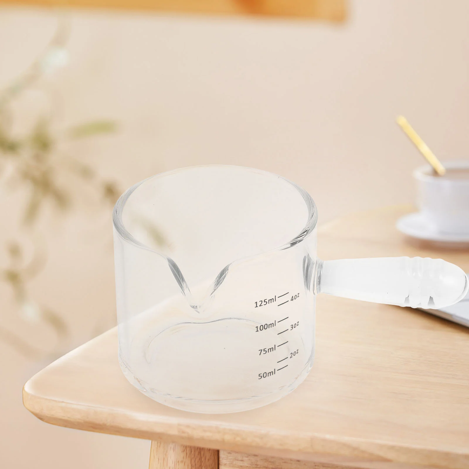 

Anti-scalding Milk Glass Cup Household Dispenser Pitcher Syrup Espresso Shots Measuring Coffee Creamer Container