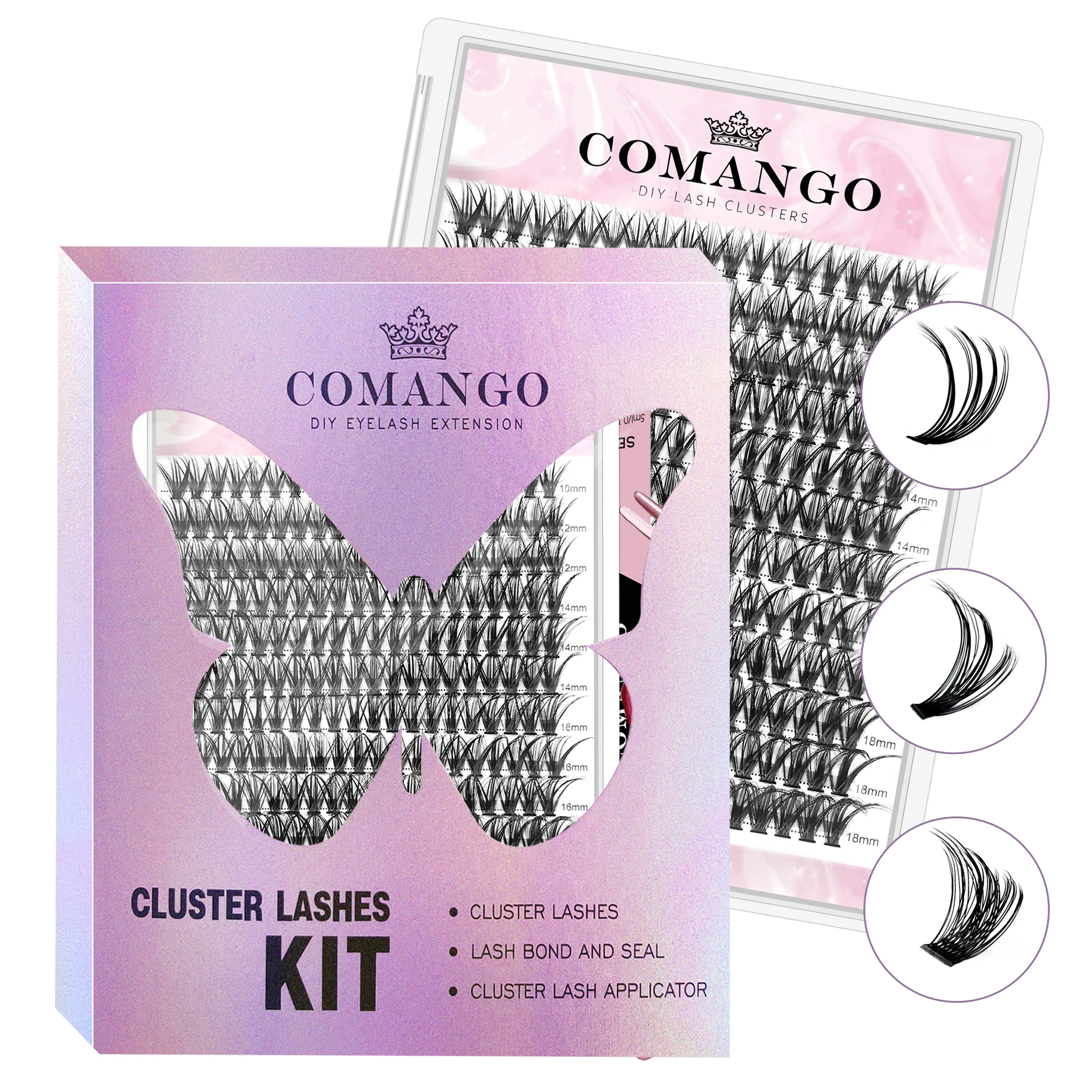 

Клейкие пинцеты для наращивания ресниц, 144/240 шт.