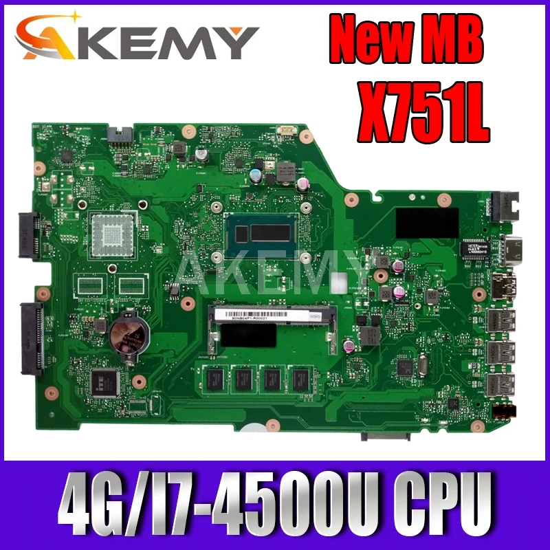 

Материнская плата для ноутбука Asus X751LA X751L X751LD R752LD R752LA R752LN rev2.0