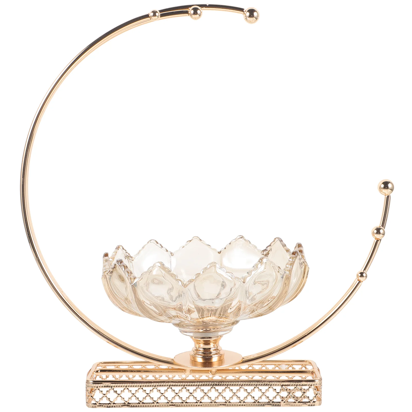 

Стеклянная фруктовая плитка, металлическая Лунная сервировочная тарелка