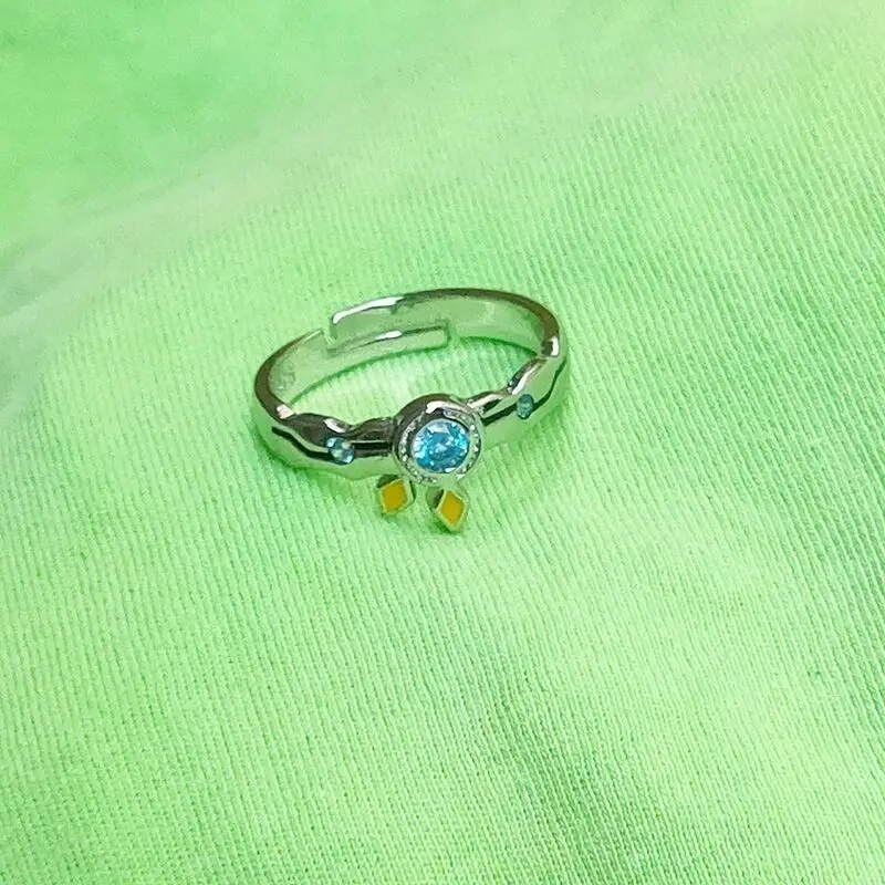 Cos Game Life Ring Zero Xiobidora Binary Anime Peripheral Silver Accessories