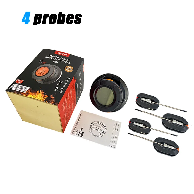 

Беспроводной Цифровой Термометр Для Мяса С Bluetooth, Мгновенное Считывание Для Приготовления Пищи В Помещении И На Улице