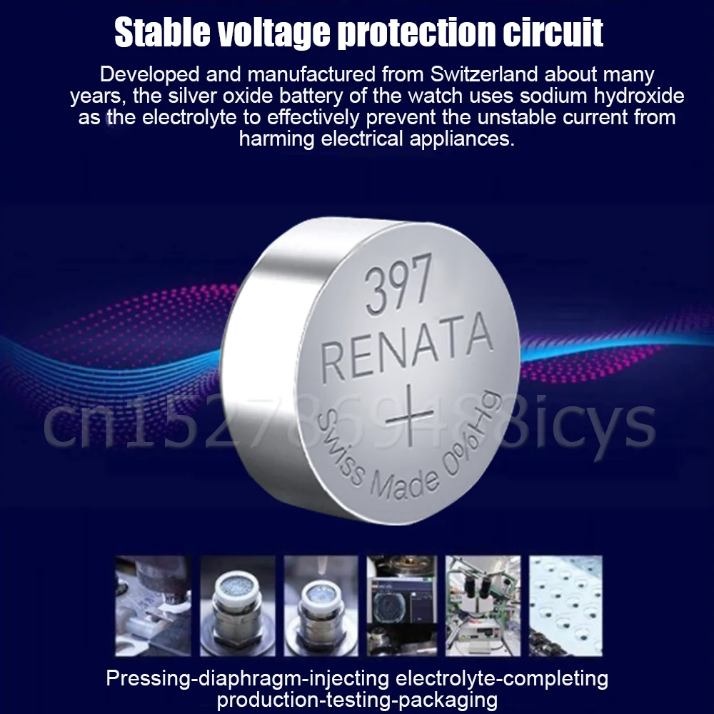 2-5 шт. RENATA 397 SR726SW AG2 LR726 1 55 в аккумулятор из оксида серебра для часов долговечные
