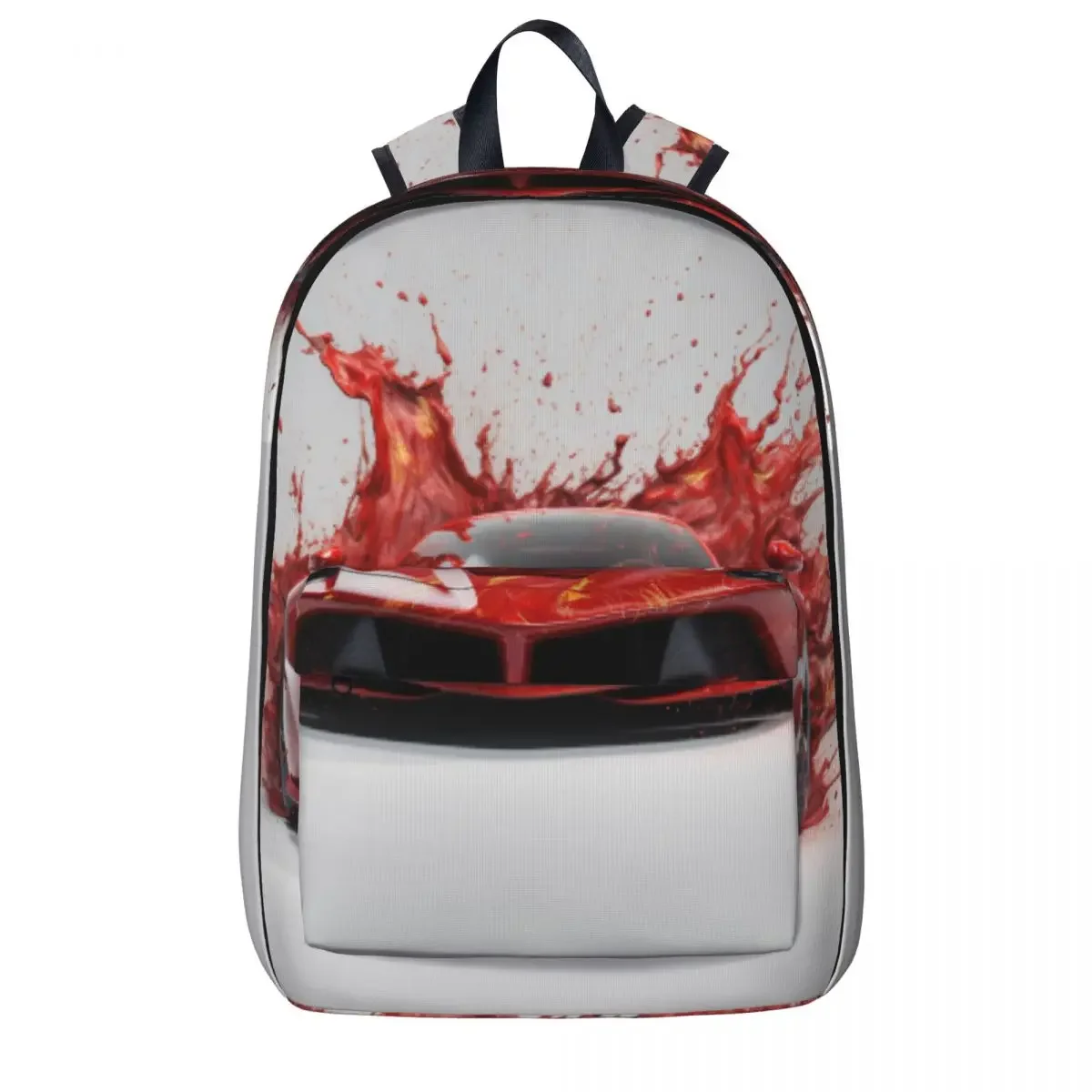 

Passionate Sports Car Backpack Liquid Splash Explosion Travel Backpacks Boy Girl Streetwear School Bags Lightweight Rucksack