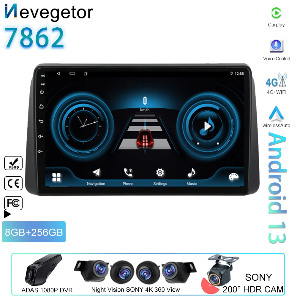 4G Android авто для Chrysler Grand Voyager 5 2011 - 2015 Dodge Caravan 2008-2020 автомобильное радио стерео Carplay No