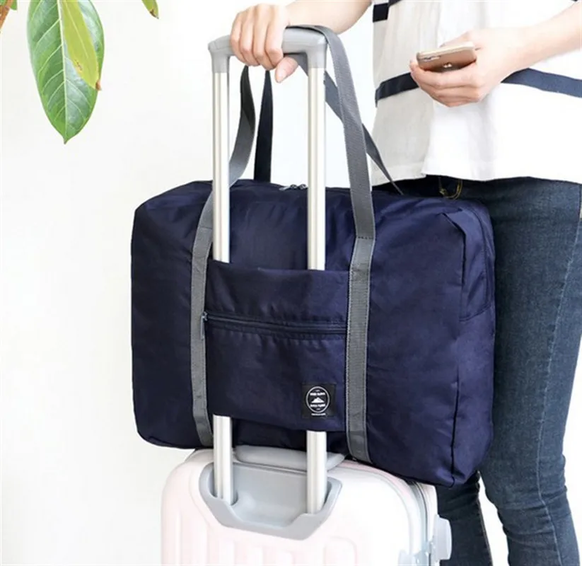 Waterproof Folding Travel Bag Portable Storage Bag Can Be Hung On The Trunk Tie Rod Women's Shoulder Bag