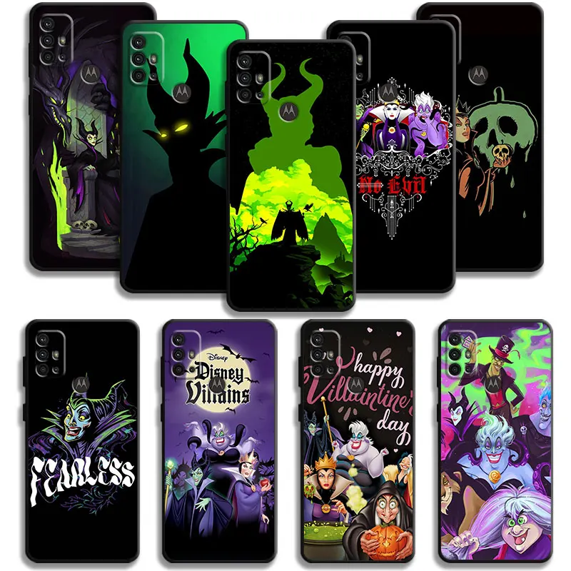 

Funda For MOTO G22 G30 G60 Edge 20 Lite One Fusion G9 Play G9 Plus G31 G200 5G G9 power G52 G8 Disney Queen Ursula Luxury