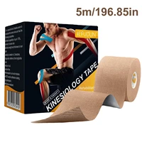 kinesiology tape muscle bandage sports cotton elastic adhesive strain injury tape knee muscle pain relief stickers 5cm5m