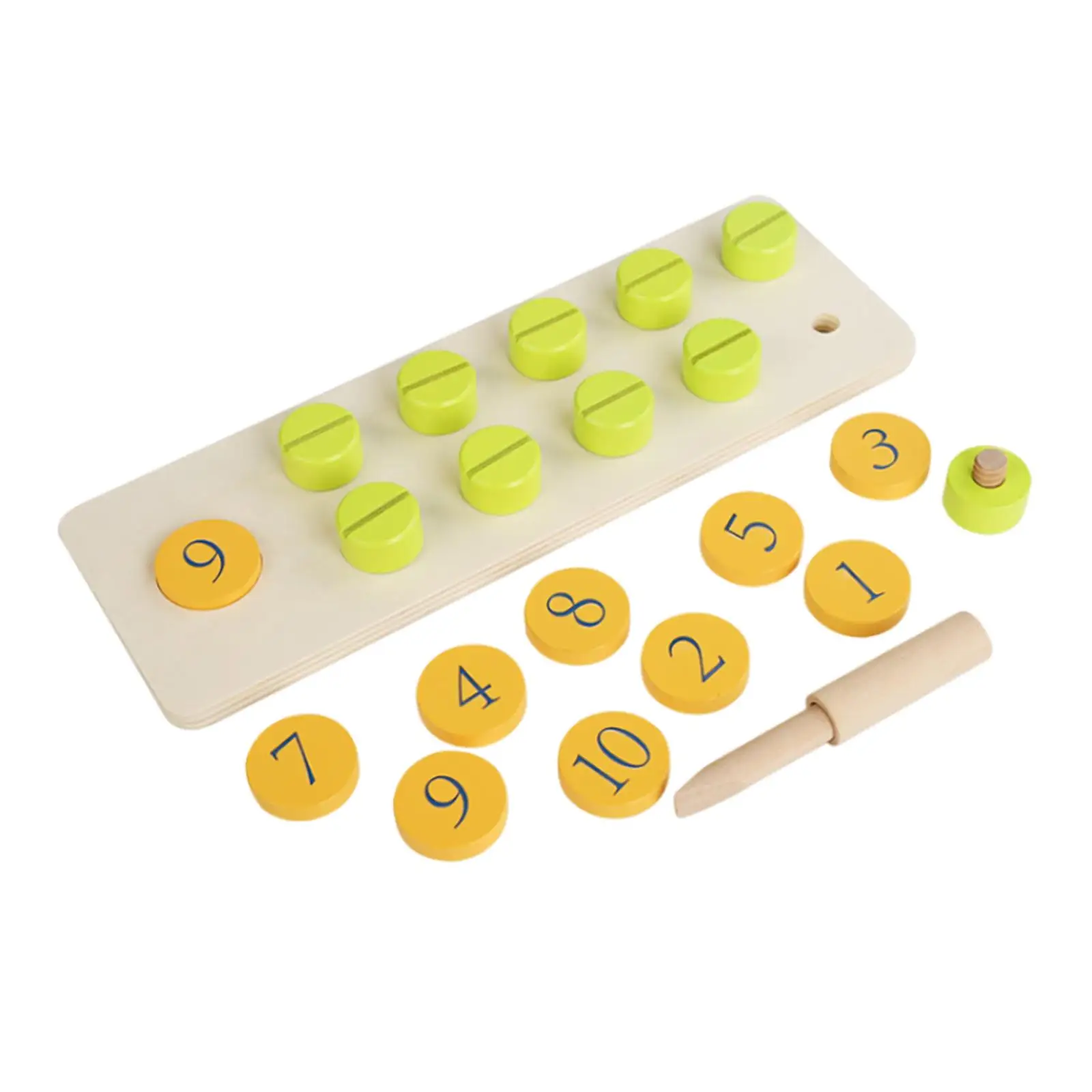 

Counting Peg Board Number Learning Teaching Preschool Addition Peg Number Boards for Game Enlightenment Activity Props Education