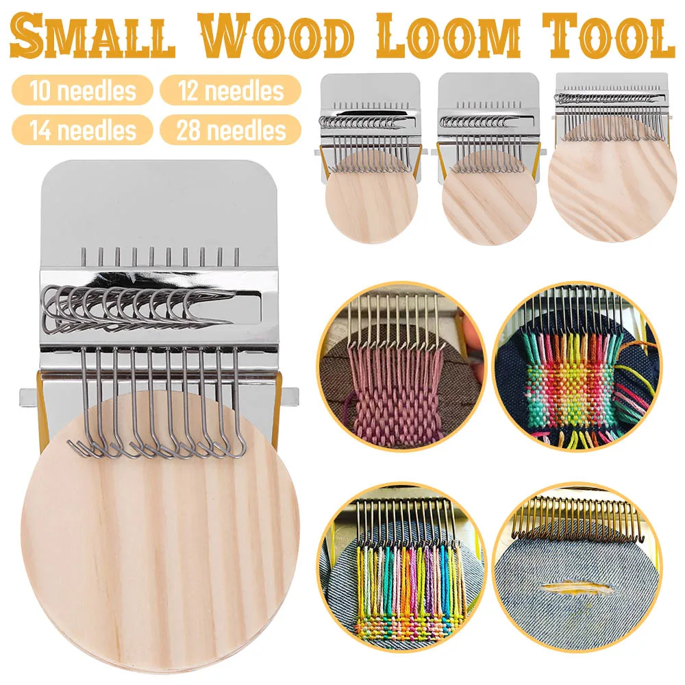 Ткацкий мини-станок для дарнинга деревянный ткацкий станок вязальный домашний