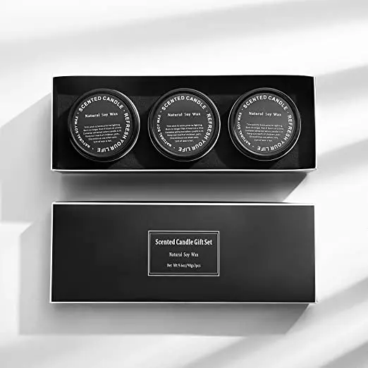 Рождественские Ароматические свечи подарочный набор 3x3 2 унции натуральный