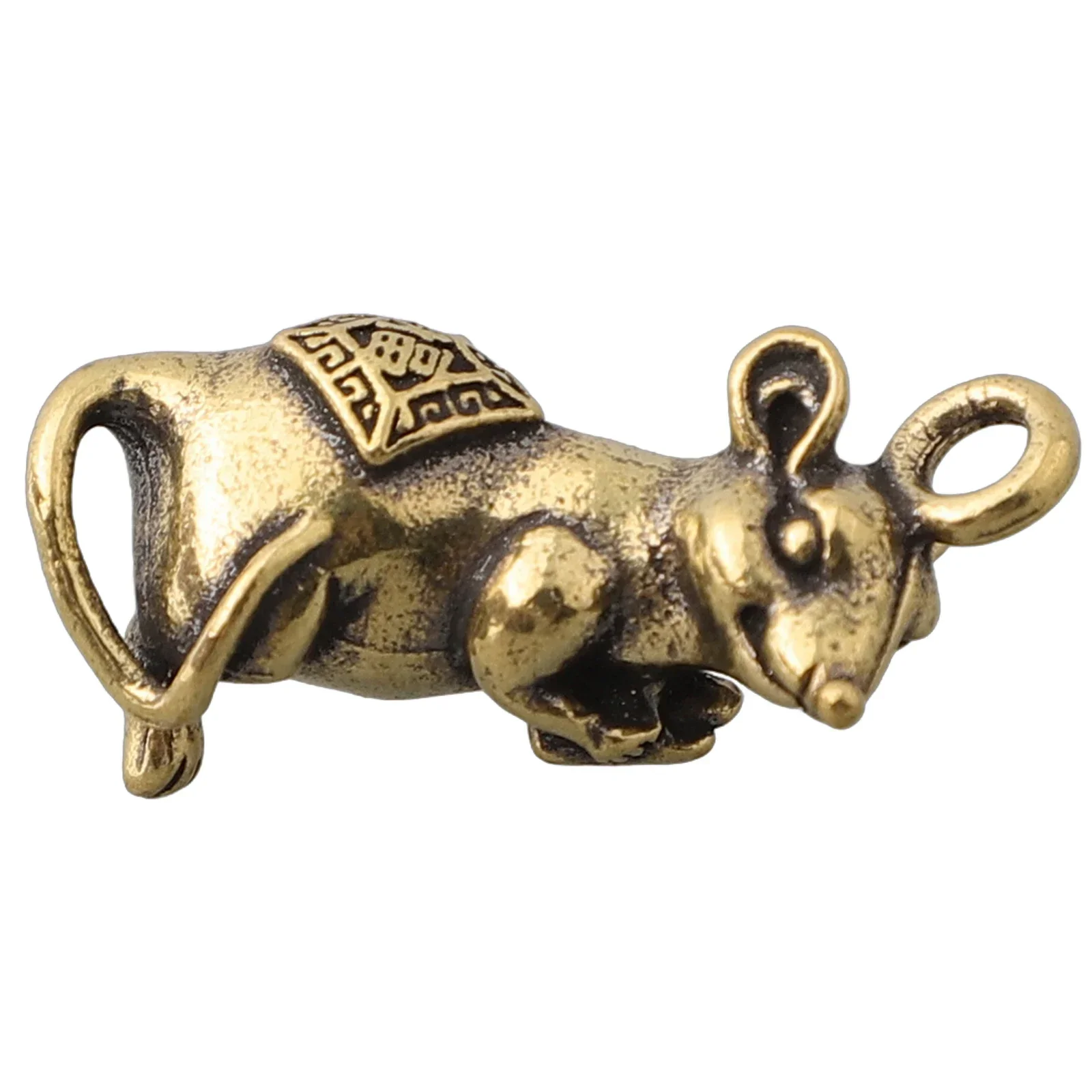 Латунный кулон в виде крысы офисный орнамент статуя 1 шт. 30*15*16 см украшение