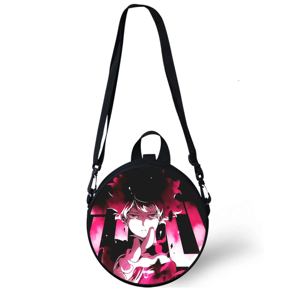 Mob Psycho 100 Anime Child kindergarten Bag 3D Print Crossbody Shoulder Bags For School Women Mini Round Bagpacks Rugtas Bag