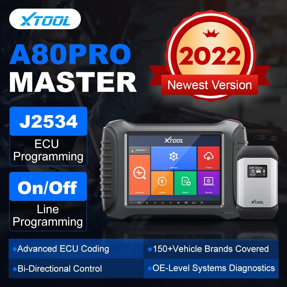 2023 XTOOL A80 pro Master OBD2 диагностические инструменты J2534 ECU Программатор онлайн ключа