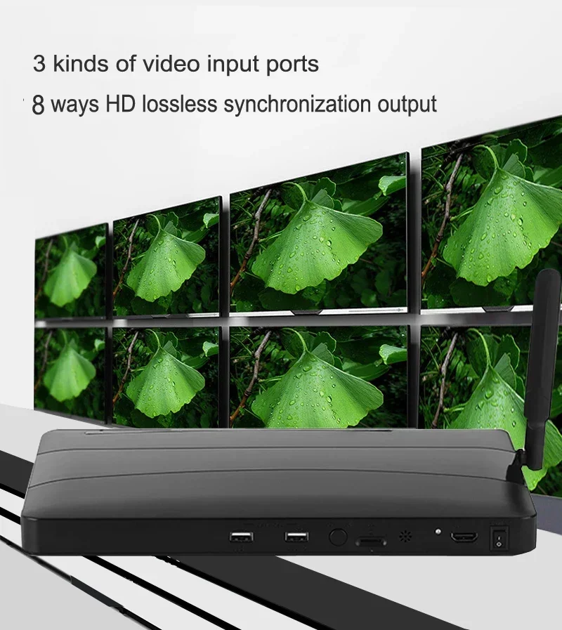 Видеопроигрыватель 4K 1080p 8 каналов HDMI USB