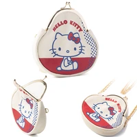 kawaii sanrios messenger bag hellokittys cartoon cute lipstick bag anime japanese portable coin purse key bag girl birthday gift