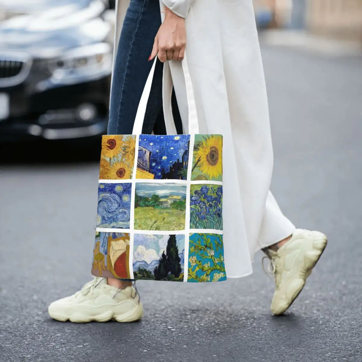 Унисекс Ван Гог коллаж искусство подарок сумки-тоут женская сумка
