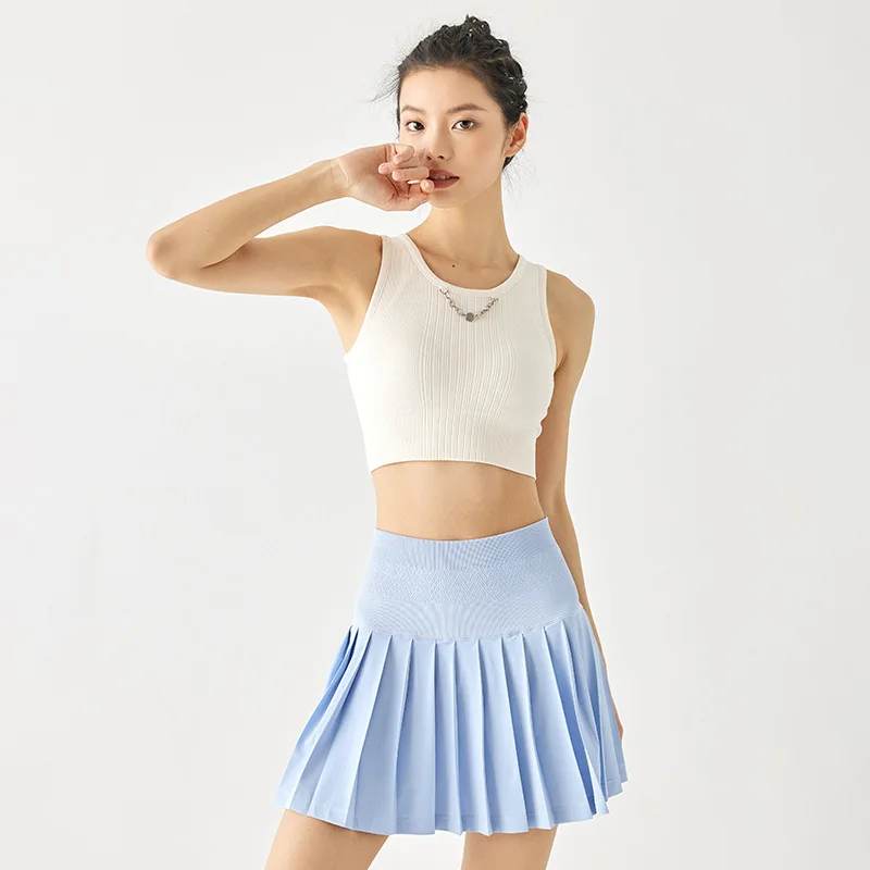 

Skirt le pleats summer banding mini skirt tennis skirt big size
