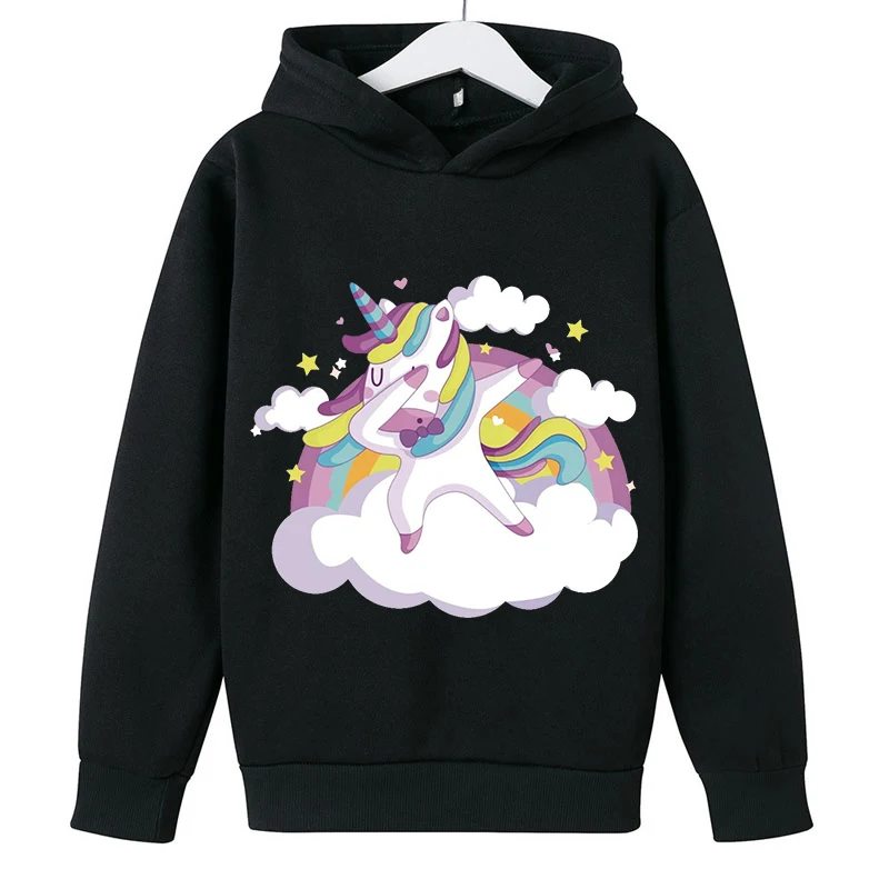 

Cute Uniocrn Hoodie Fashion Sweater Baby Boy Girl Unicorn Sweatshirt Kid Animal Clothes Children Hooded Harajuku Cosplay Hoodies