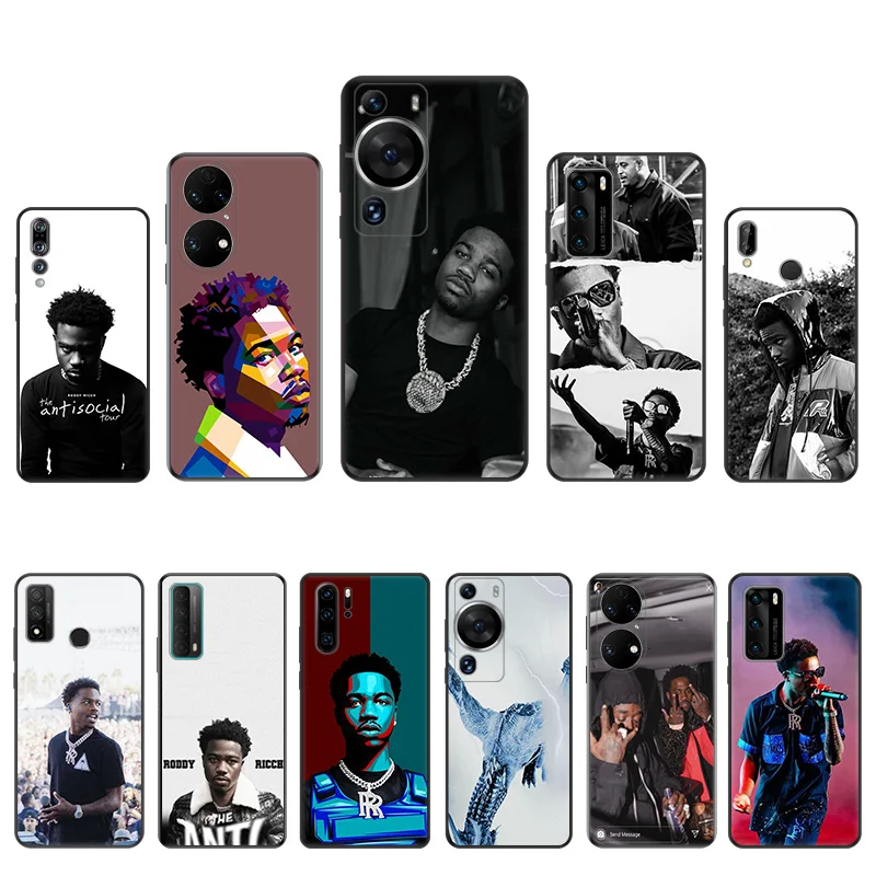 Силиконовые мягкие чехлы Roddy Ricch для телефонов Huawei P30 P60 P40 P50 P20 Vivo V20 V27 V21 Y20 Y21 Y16 Y22 Y33 Y35 Y36 Y53 Y72