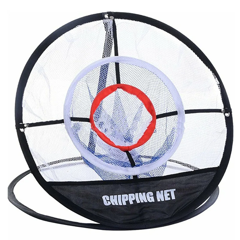 

2023 Golf Pop UP Indoor Outdoor Chipping Pitching Cages Mats Practice Easy Net Golf Training Aids Metal + Net