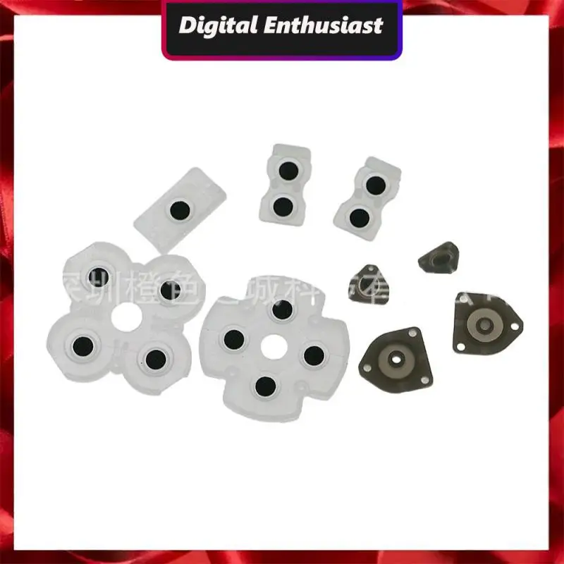 

Detachable Game Board Conductive Pad Silicone Wear-resistant Easy To Clean Button Rubber Pad 1 Set Repair Parts Game Gadgets