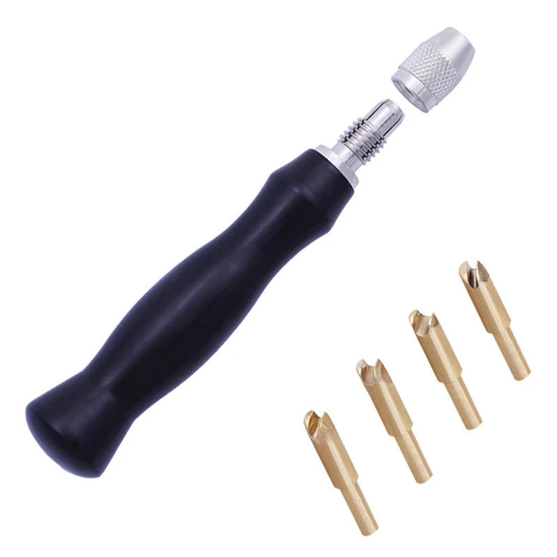 Набор резаков для кожевенного края со сменной латунной головкой 1 5-2-2 5-3 мм машина