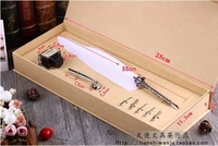 continental retro quill set 35cm long feather fountain pen free shipping
