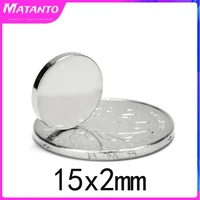 102050100pcs 15x2 mm super strong magnets 15mmx2mm permanent small round magnet 15x2mm thin neodymium magnet magnetic 152 mm
