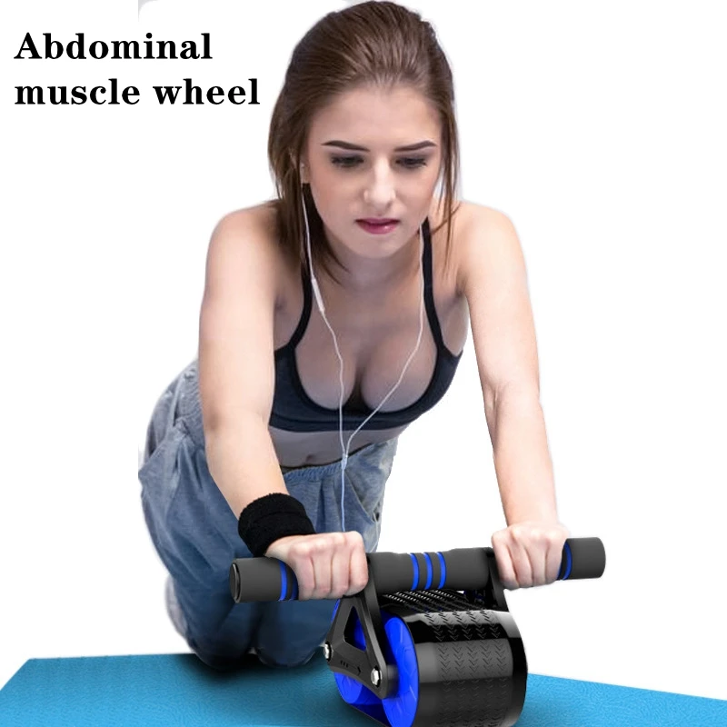 

Rebound abdominal strengthening wheel abdominal muscle wheel push up roller tummy reducing silent fitness equipment
