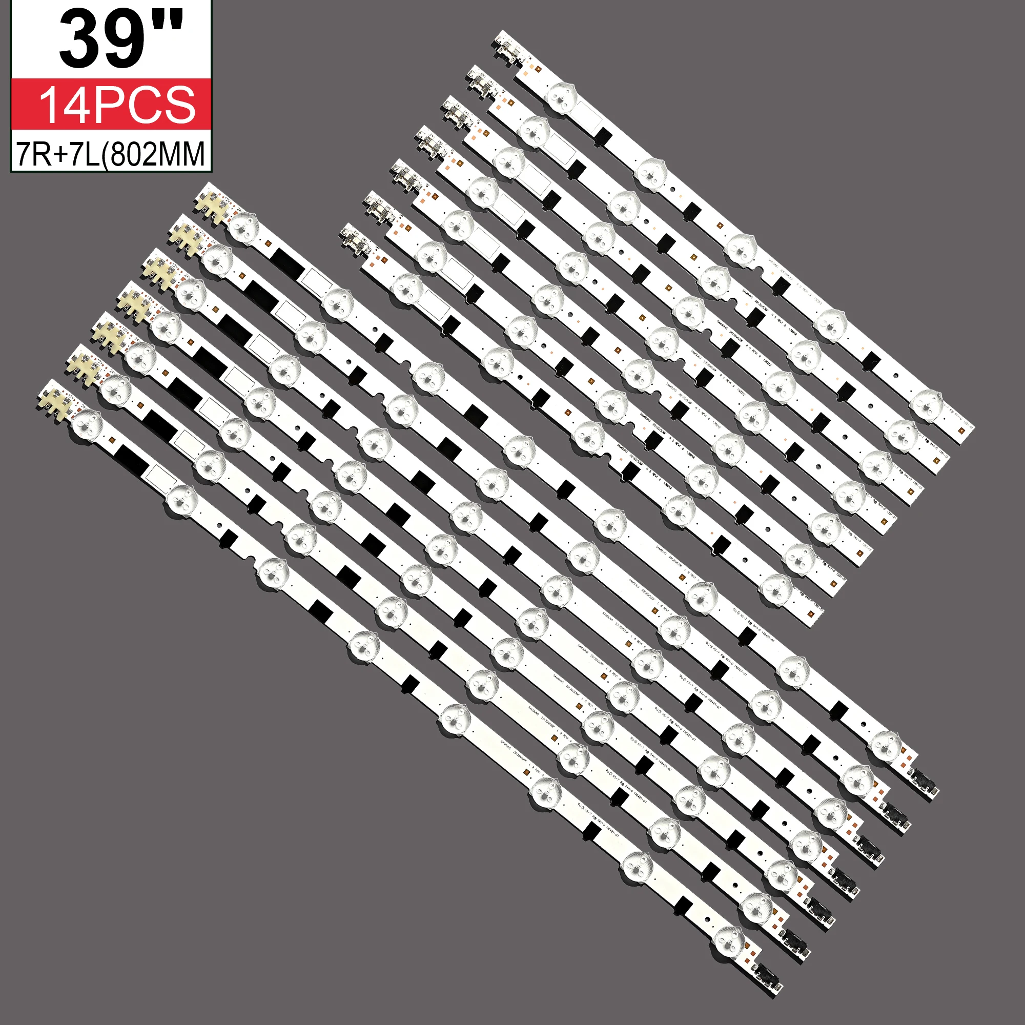 

14 шт., Светодиодная лента для подсветки Sam-sung UE39F5000AK UE39F5000AW UE39F5300 UE395500AK UE39F5030AK светодиодный 25303A 27896A 27897A