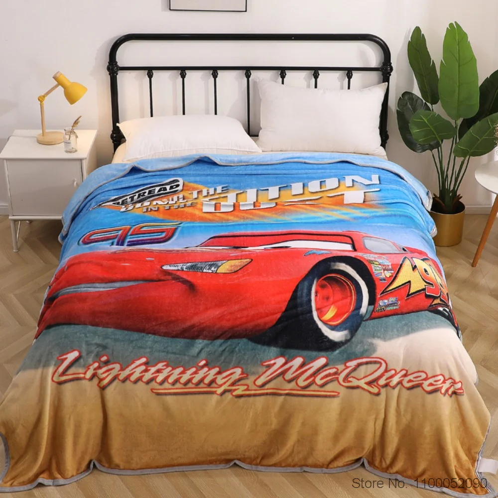 

Disney Avengers Spiderman Iron Man Baby Blanket Lightning McQueen Thick Home Bed Cover For Boys Children Adult 150x200cm