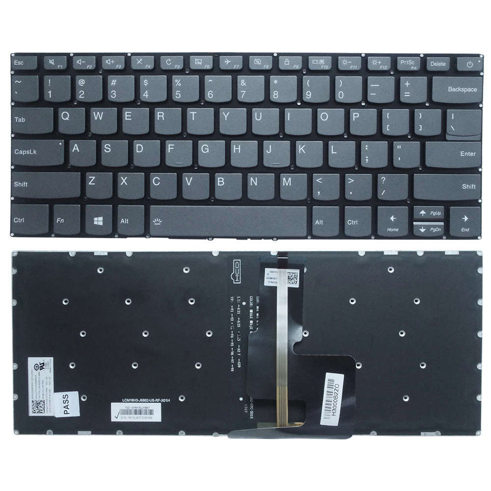 

US For Lenovo IdeaPad 120S-14IAP C340-15IWL YOGA 720-15 720-15ISK 520-14IKB 720-15IKB V330-14isk v330-14ikb v130-14ikb keyboard