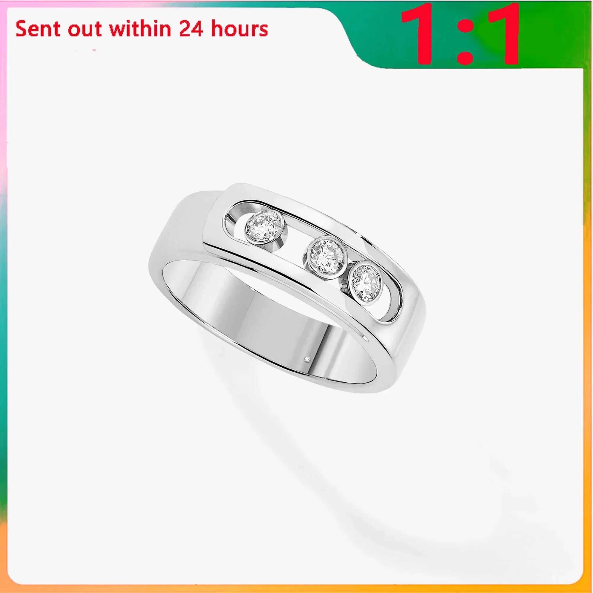 Анель prata esterlina para mulheres diamante requintado presente clássico removível