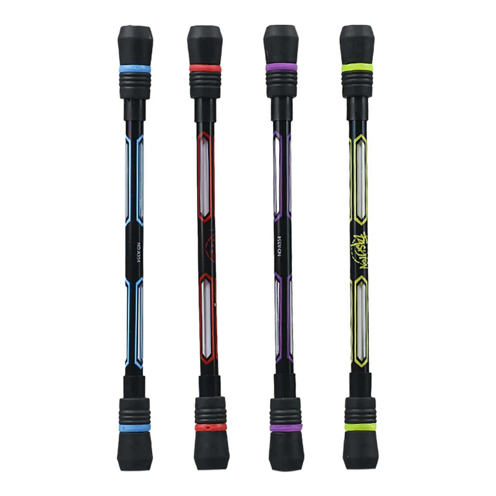 

Spinning Pen 4 Pcs Spinning Pen Non Slip Coating Spinner Pen Writable Flying Finger Spinners Stress Releasing Brain Training