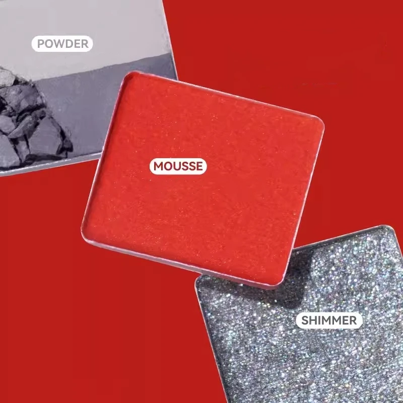 Палитра теней для век leemдекабря с 3 текстурами цвета мусс матовая пудра блеск