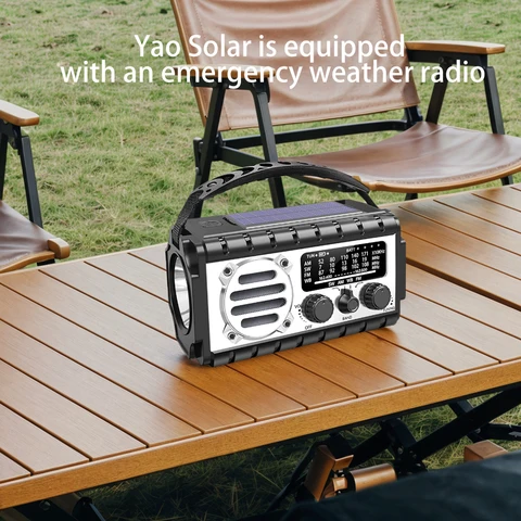 VODOOL Солнечный ручной радиоприемник 20000 мАч