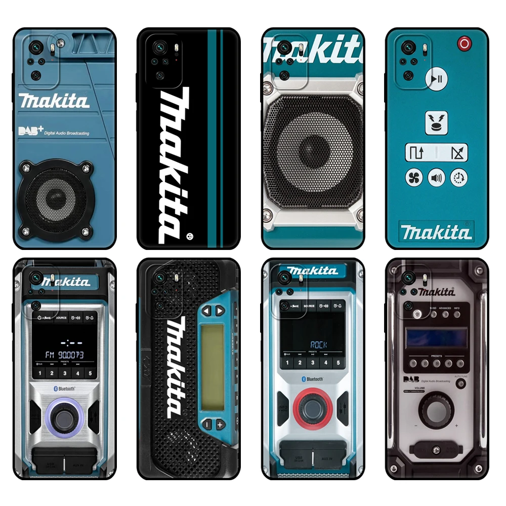 Черный чехол из ТПУ для Xiaomi Redmi 9T Note 10 телефона 4G Pro 10S ящик инструментов бренд Makita -