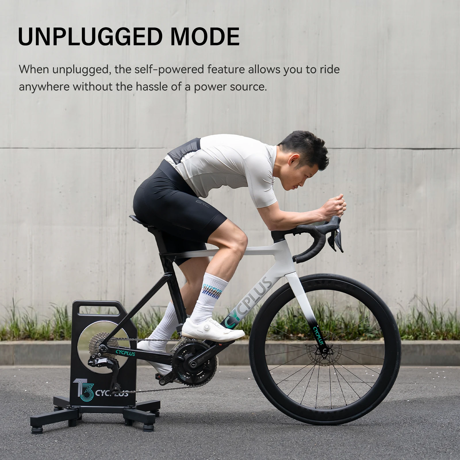 Фото Велотренажеры и аксессуары CYCPLUS T3 X-типа со складной конструкцией для домашнего использования №5