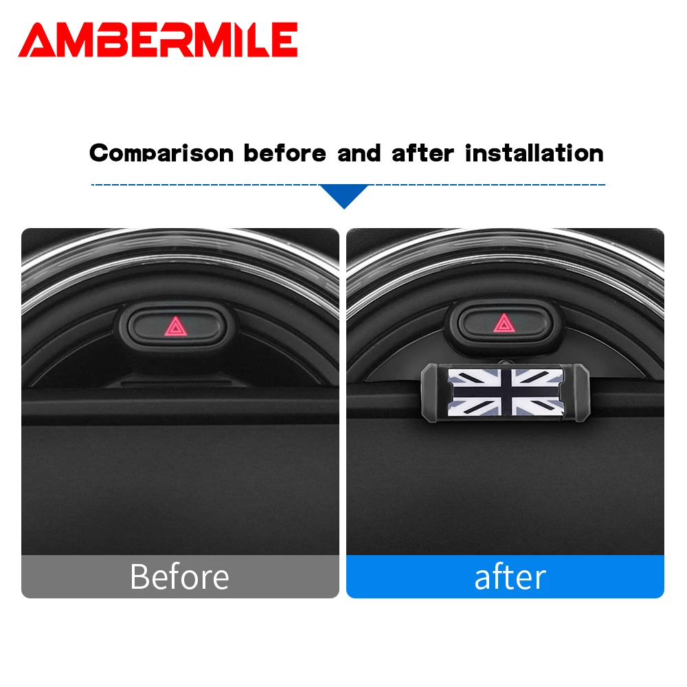AMBERMILE для MINI Cooper F54 F55 F56 F57 F60 Автомобильный держатель телефона крепление приборной