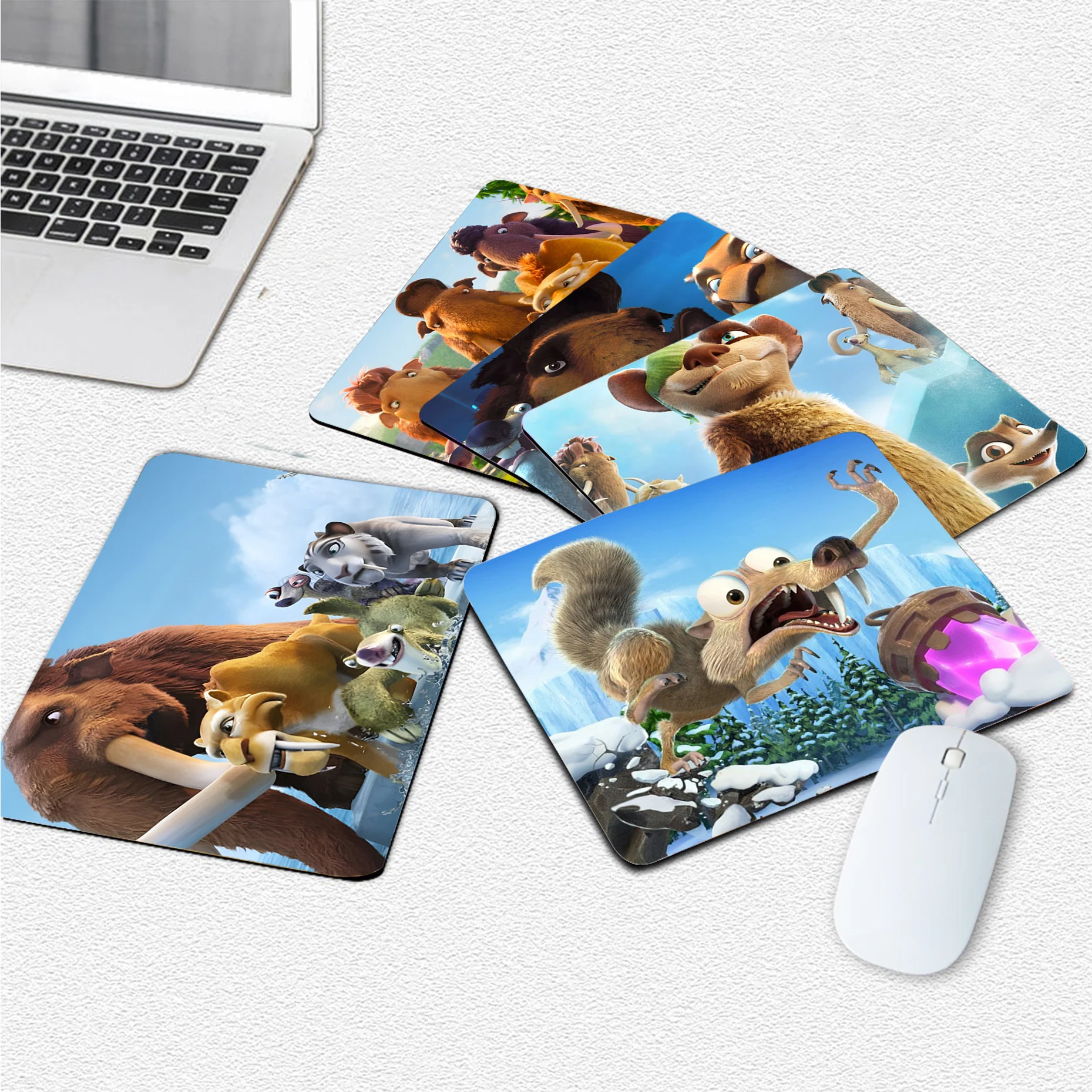 

Disney Ice Age Mousepad Animation Office Computer Desk Mat Table Keyboard Big Mouse Pad Laptop Cushion Non-slip Desktop Mat