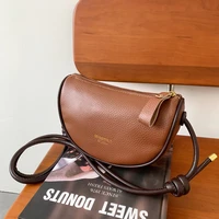 fashion trend saddle luxury designer handbags for women genuine leather hobos casual vintage shoulder messenger tote bags ladies