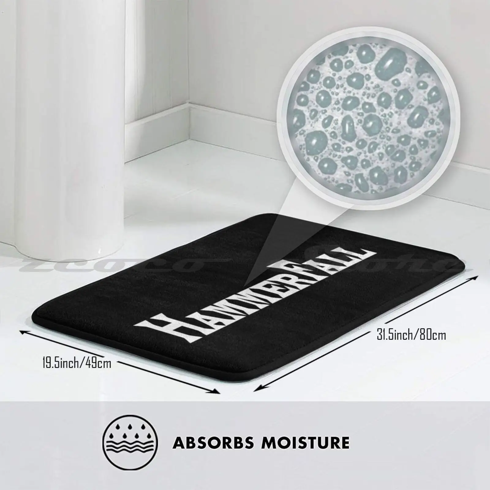 Коврик с логотипом в стиле молотковато нескользящий коврик для впитывания воды