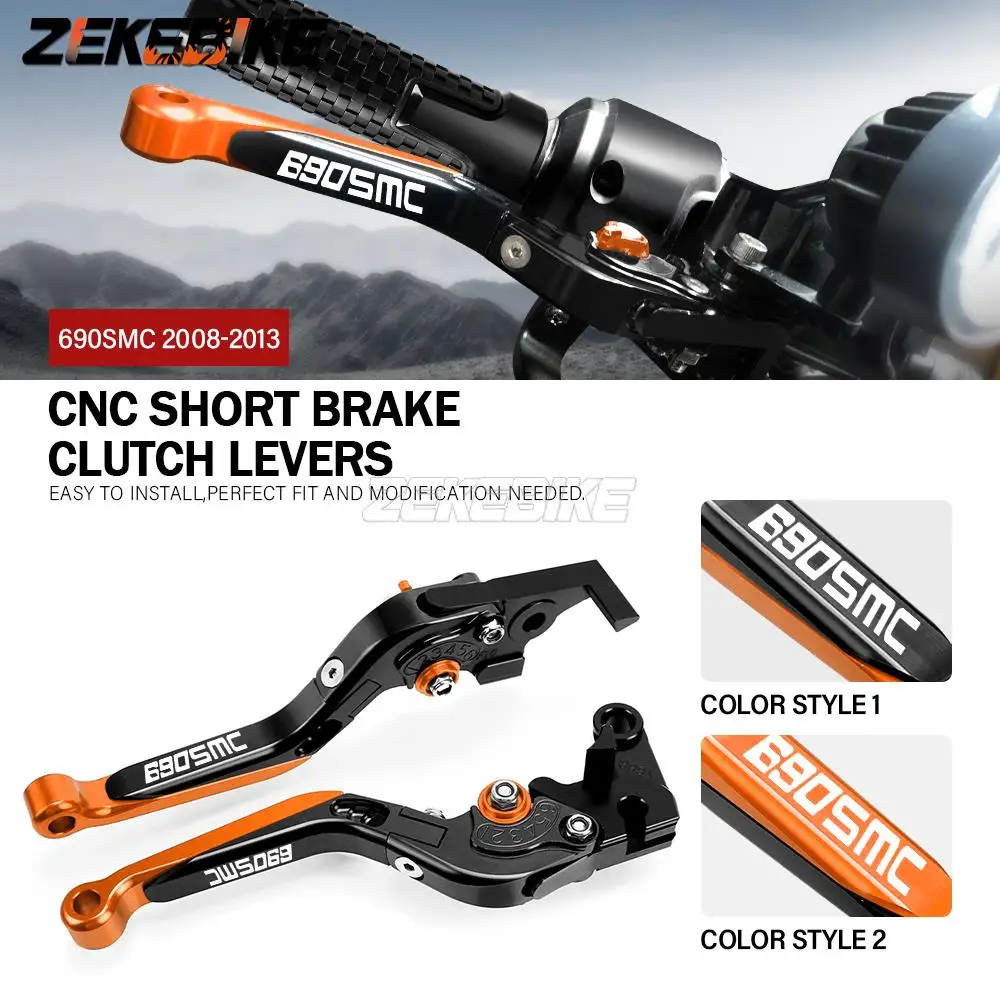 

FOR 690SMC 2008 2009 2010 2011 2012 2013 Motorcycle Hand Brake Clutch Adjustable Levers Handle Folding Extendable Lever grips