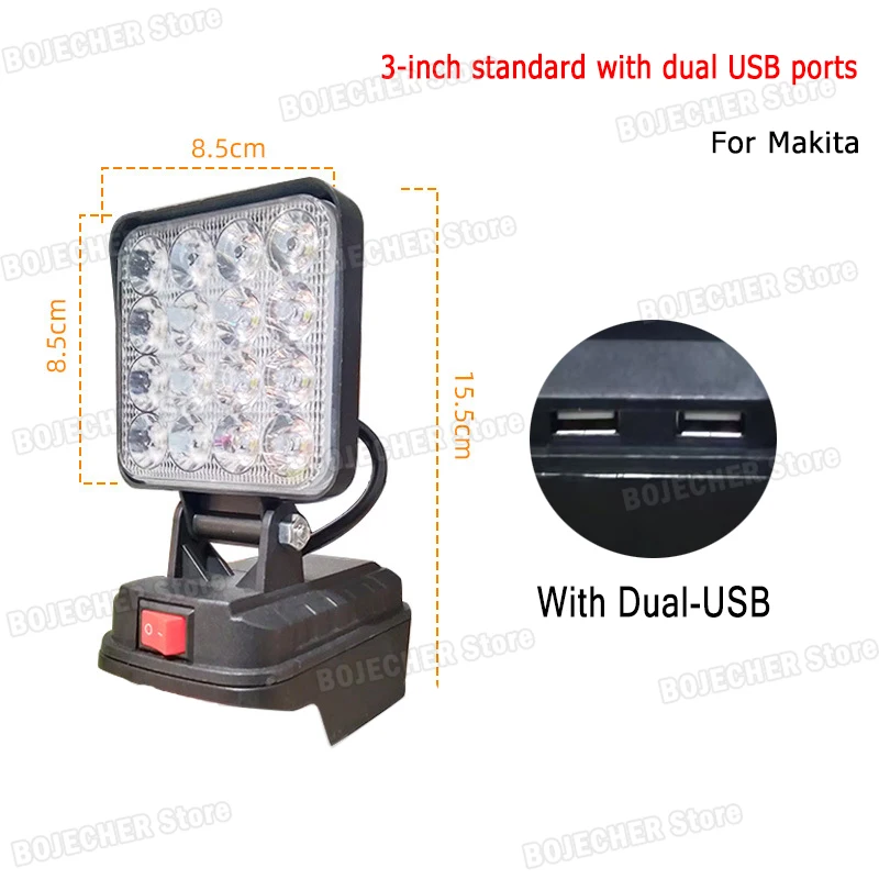 

Портативный светодиодный фонарь Makita BL1830 BL1860 18В